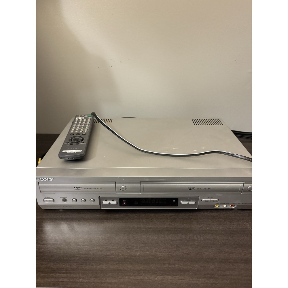 Sony SLV-D300P DVD VHS Combo Player Progressive Scan Hi-Fi W Remote Tested Works